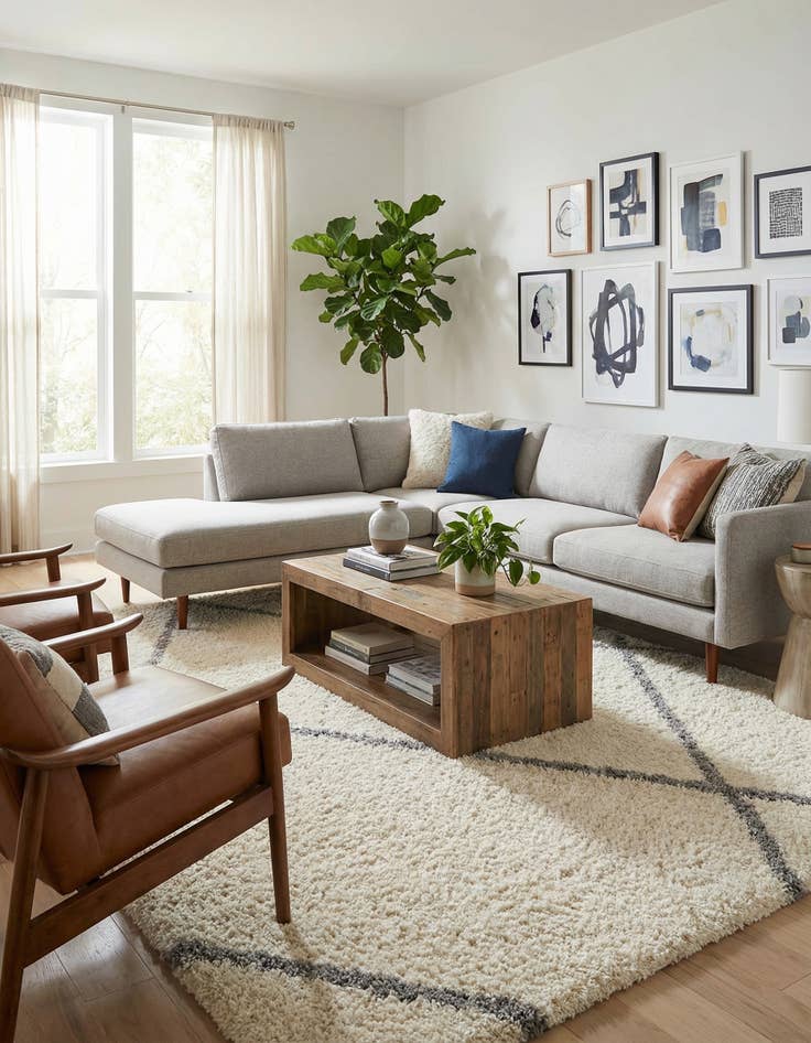 Detail image of  10' x 14' Infinity Shag Rug