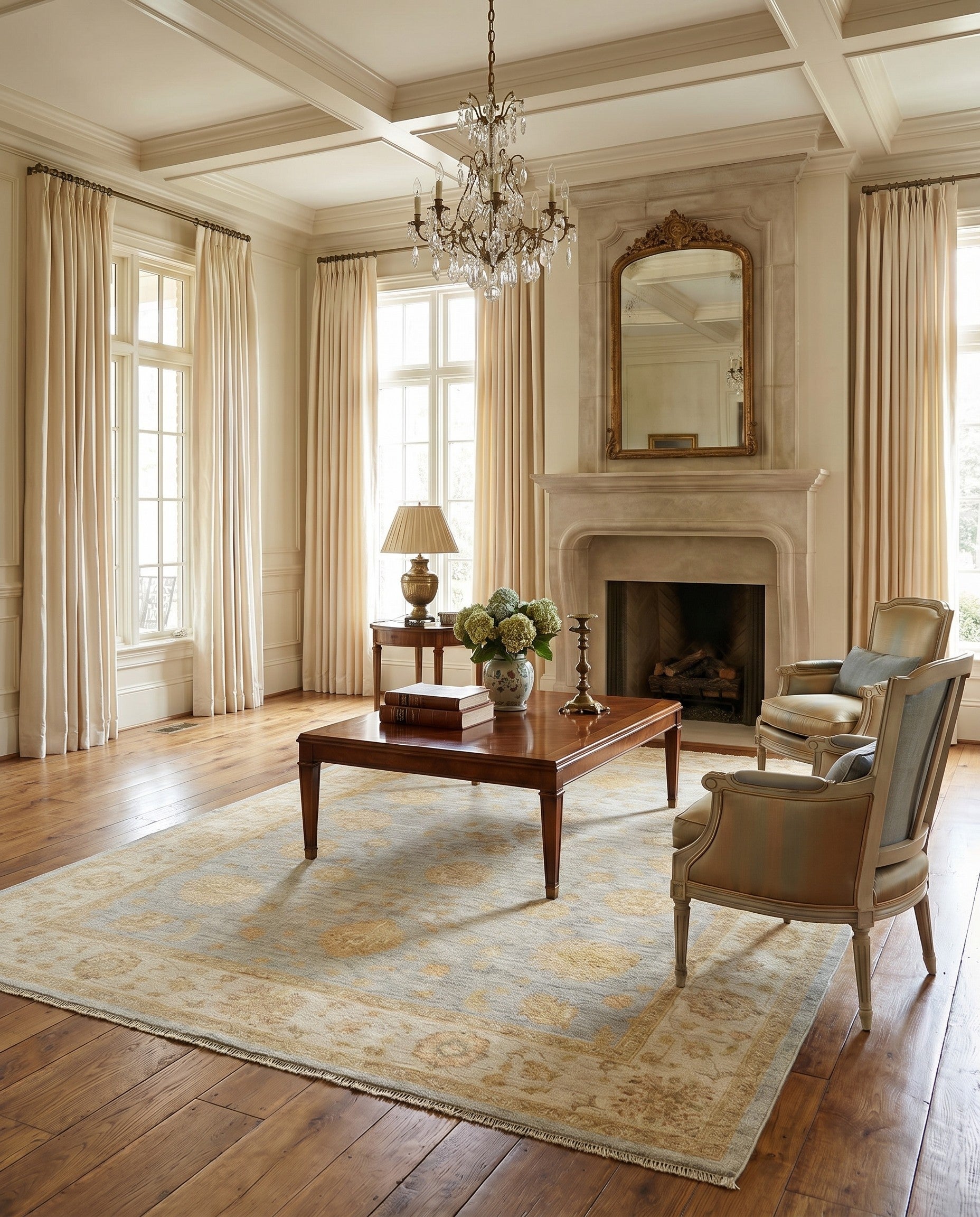 5' 7 x 7' 8 Kaizar Wool Rug