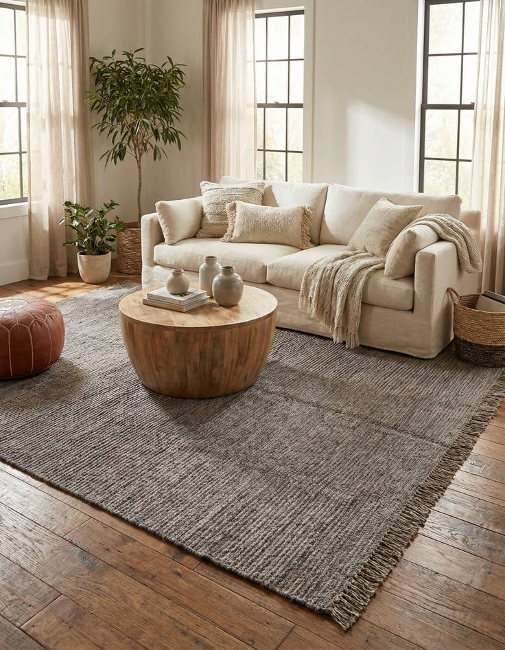 Detail image of 5' 10 x 8' 1  Hand Knotted Moroccan Wool Rug