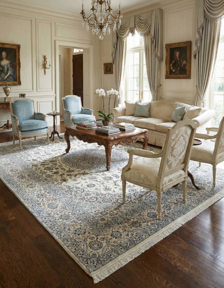 Detail image of 9' 6 x 12' 11 Nain Rug