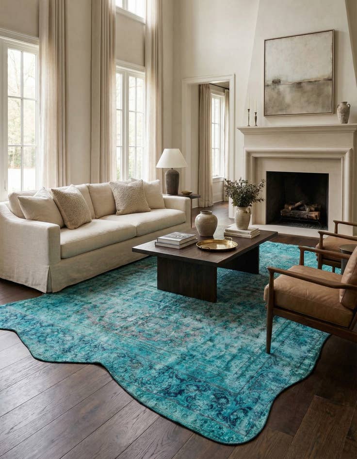 Detail image of 9' 2 x 12' 3  Hand Knotted Ultra Vintage Persian Wool Rug