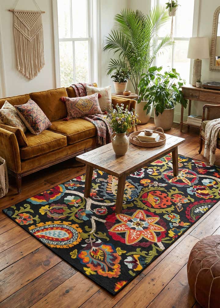 5' 3 x 8' Easy-Clean Casablanca Indoor / Outdoor Rug