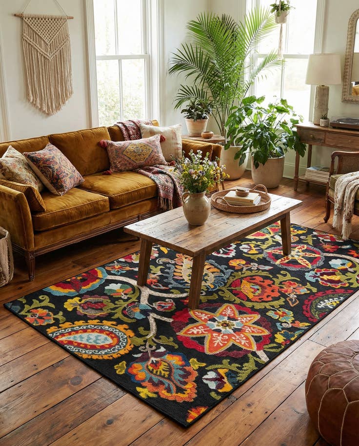 Detail image of 5' 3 x 8' Easy-Clean Casablanca Indoor / Outdoor Rug