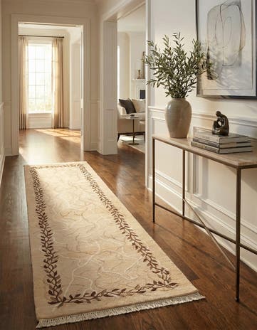2' 10 x 9' 9 Hand Knotted Darya Wool Runner Rug