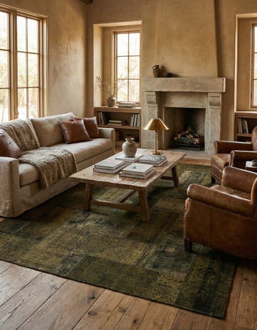 8' x 10' 4 Hand Knotted Ultra Vintage Persian Wool Rug