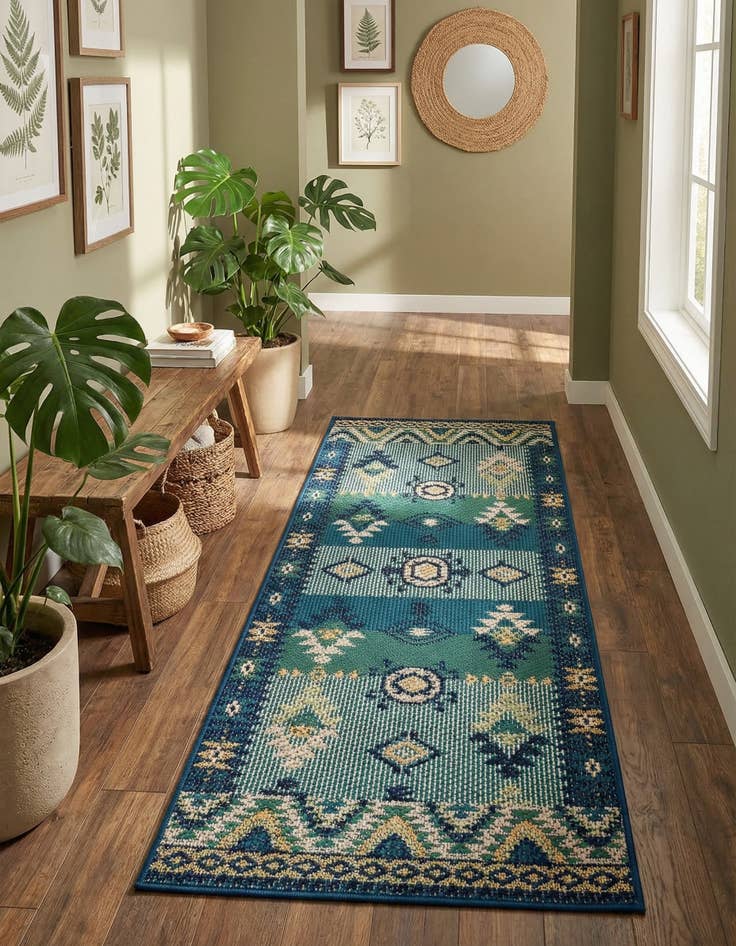 Detail image of 2' x 5' Easy-Clean Baja Indoor / Outdoor Runner Rug