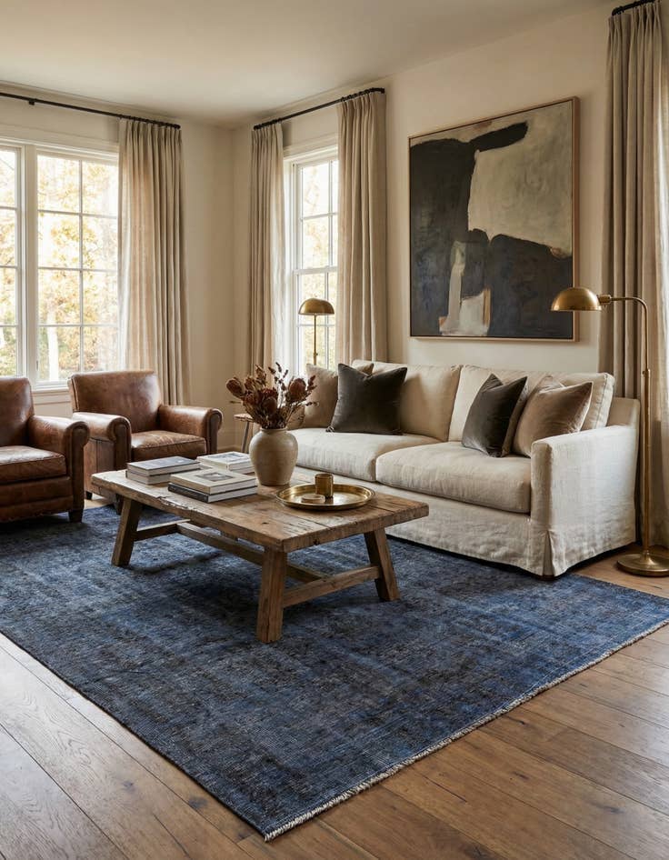 Detail image of 6' 1 x 8' 10  Hand Knotted Ultra Vintage Persian Wool Rug