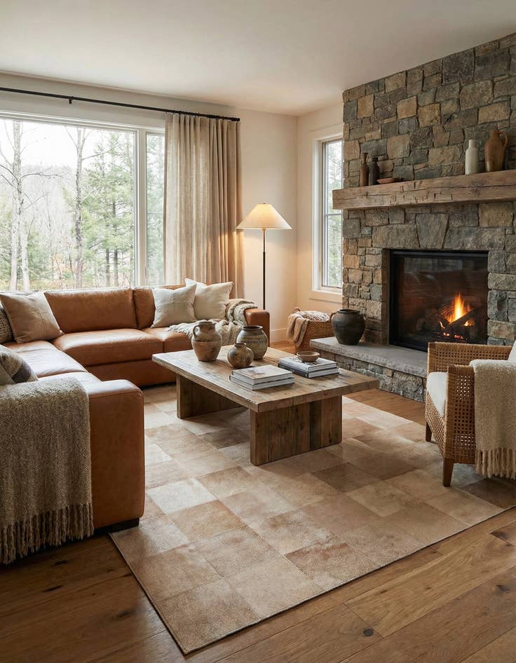 Detail image of 5' 1 x 8' Cowhide Rug