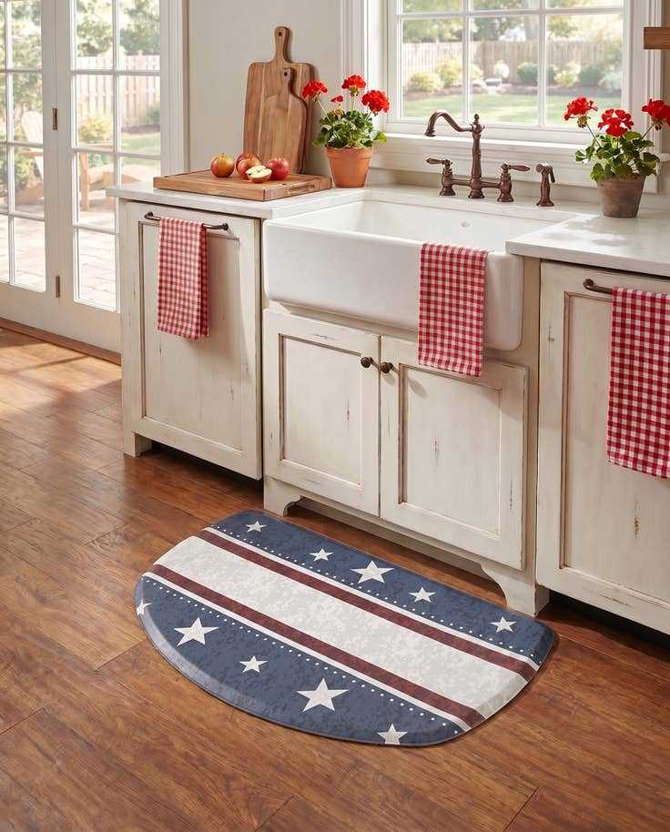 Detail image of 2' x 3' American Holiday Comfort Mat Hearth