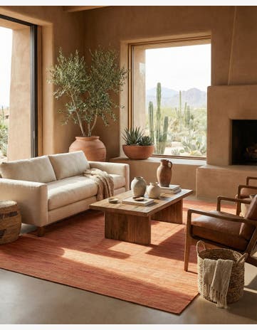 6' 11 x 9' 11 Hand Woven Kilim Modern Wool Rug