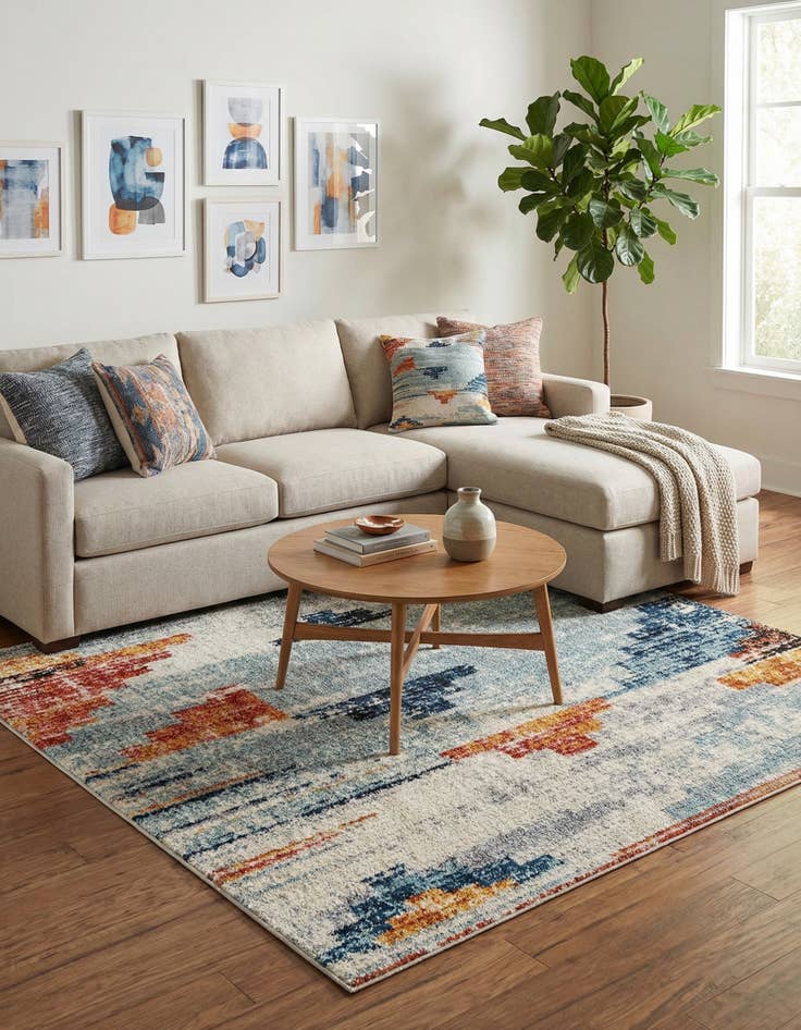 Detail image of 6' x 6' Tucson Square Rug