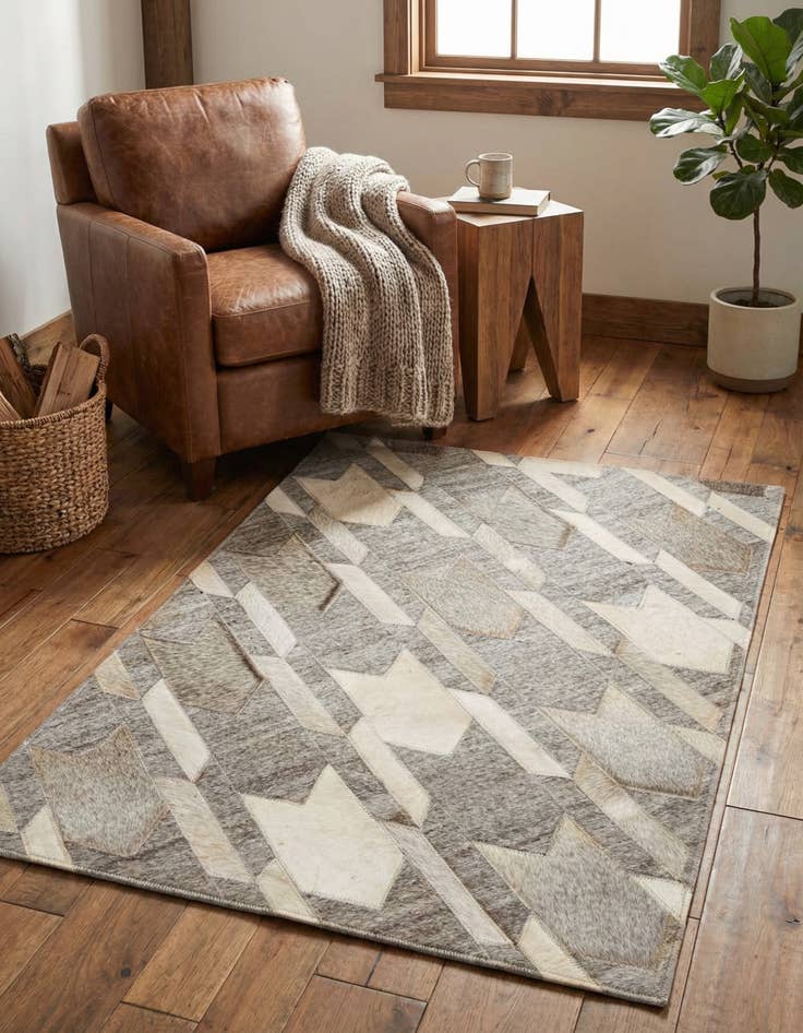 Detail image of 2' 1 x 3' 2 Cowhide Rug