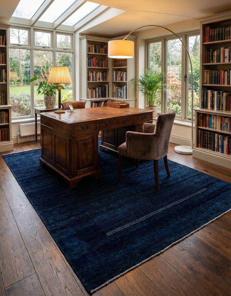 Detail image of 5' 10 x 8' Hand Knotted Gabbeh Wool Rug