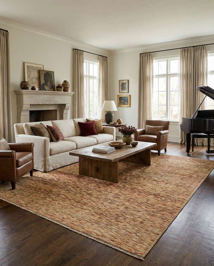 7' 6 x 9' 2 Hand Knotted Modern Ziegler Wool Rug