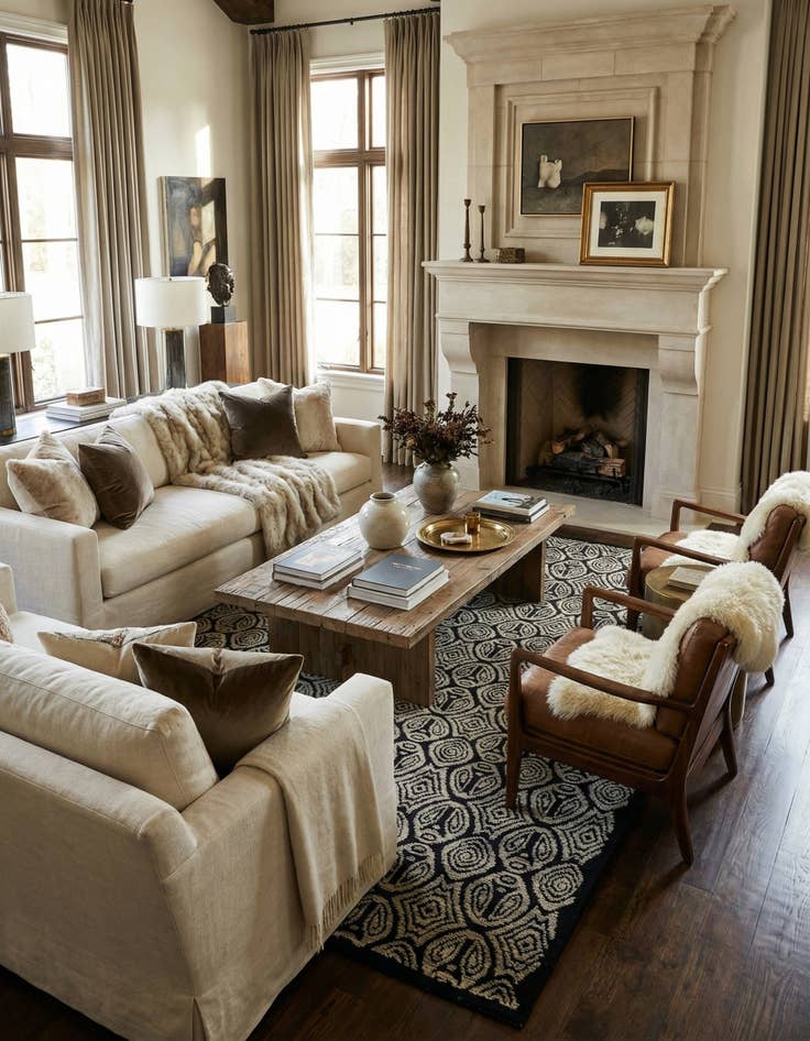 Detail image of 9' x 12' 8  Hand Knotted Darya Wool Rug