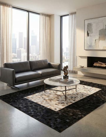 5' 1 x 7' 11 Cowhide - Patchwork Rug