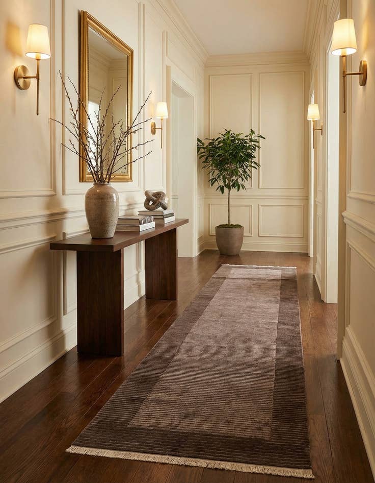 Detail image of  2' 7 x 13' 1  Hand Knotted Darya Wool Runner Rug