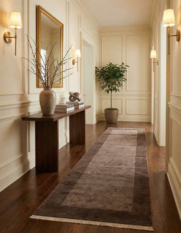 2' 7 x 13' 1 Hand Knotted Darya Wool Runner Rug