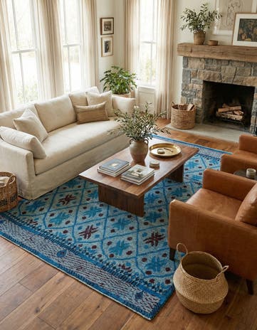 8' 7 x 10' Hand Knotted Darya Wool Rug