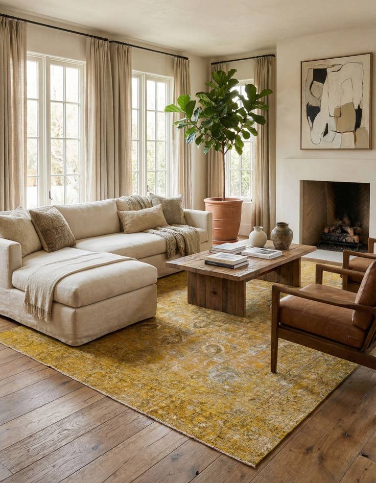 Detail image of 9' x 12' 4  Hand Knotted Ultra Vintage Persian Wool Rug