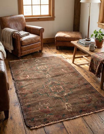 2' 8 x 4' 3 Hand Knotted Ultra Vintage Persian Wool Rug