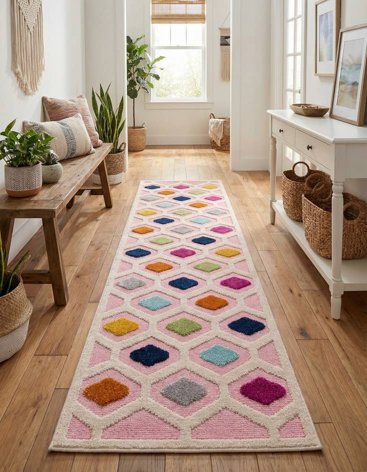 Detail image of 2' x 10' Easy-Clean Aruba Indoor / Outdoor Runner Rug