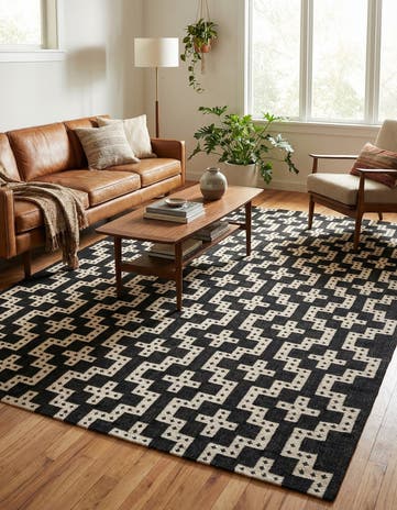 10' x 14' 1 Hand Woven Kilim Wool Rug