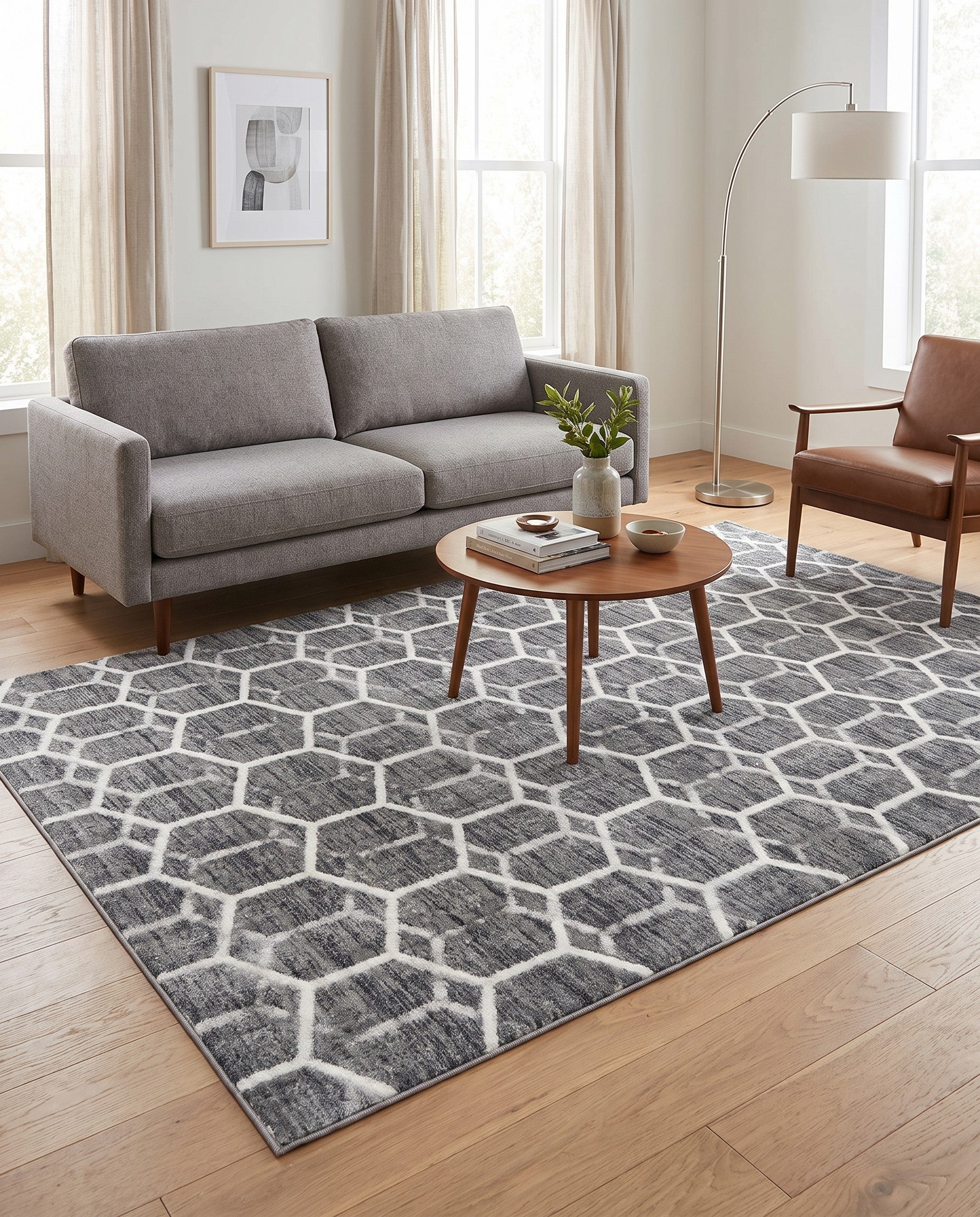 5' x 8' Lattice Trellis Rug
