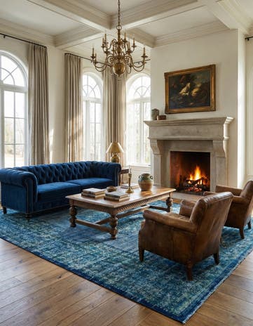 9' 1 x 12' 1 Vintage Royal Wool Rug