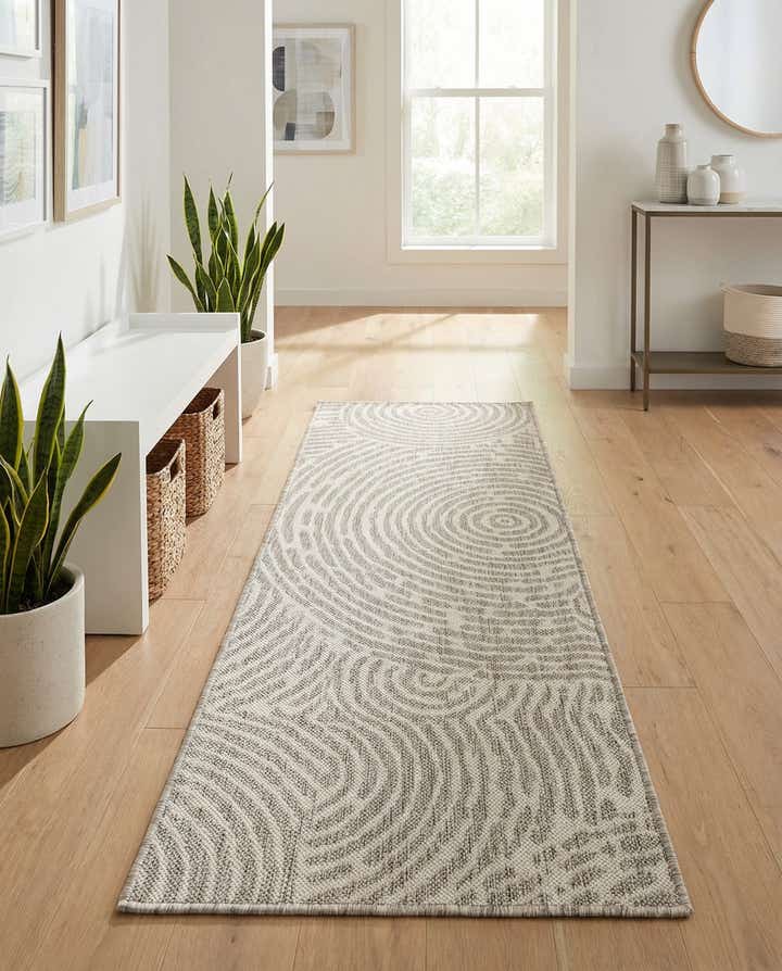2' x 5' 3 Easy-Clean Modern Indoor / Outdoor Runner Rug