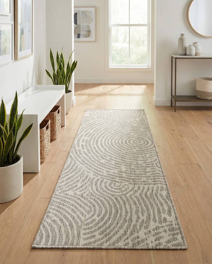 Detail image of 2' x 5' 3 Easy-Clean Modern Indoor / Outdoor Runner Rug