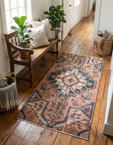 2' 10 x 5' 10 Hand Knotted Ultra Vintage Persian Wool Runner Rug