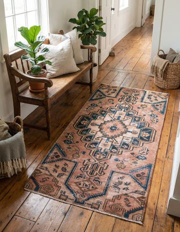 2' 10 x 5' 10 Hand Knotted Ultra Vintage Persian Wool Runner Rug