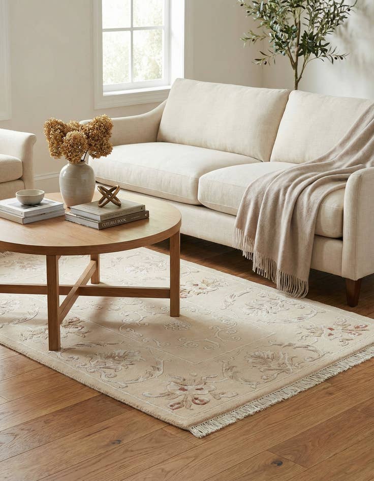 Detail image of  2' 10 x 4' 9  Hand Knotted Darya Wool Rug