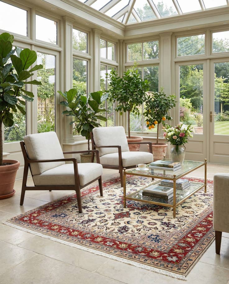 Detail image of 5' 1 x 6' 6 Tabriz Rug