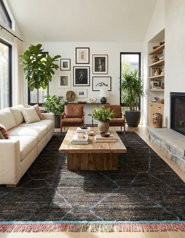 7' 10 x 10' 2 Hand Knotted Moroccan Wool Rug
