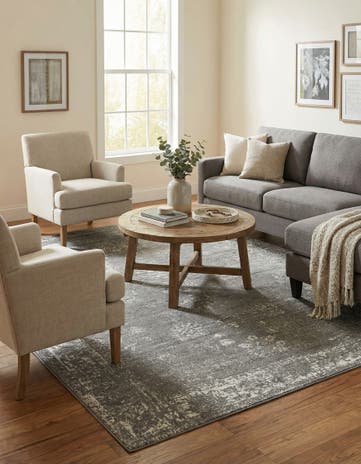 Dark Gray Monte Carlo Rug