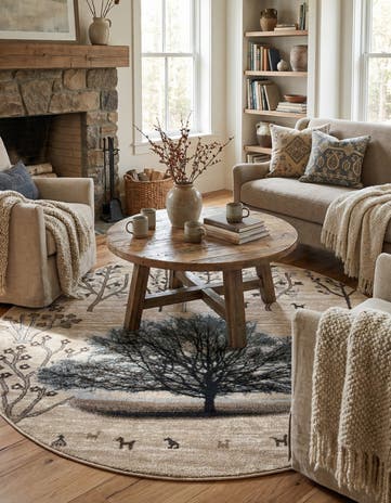 5' 3 x 5' 3 Laguna Round Rug