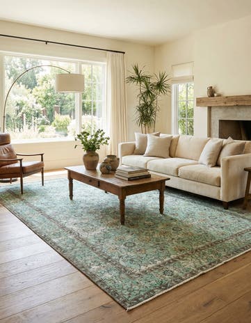 5' 10 x 9' 10 Ultra Vintage Wool Rug
