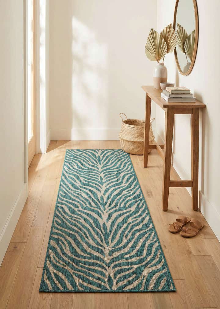 2' x 6' Easy-Clean Safari Indoor / Outdoor Runner Rug