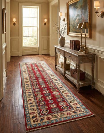2' 10 x 10' 3 Hand Knotted Kazak Runner Rug