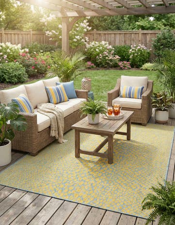 7' 10 x 10' Easy-Clean Jill Zarin Cape Town Indoor / Outdoor Rug