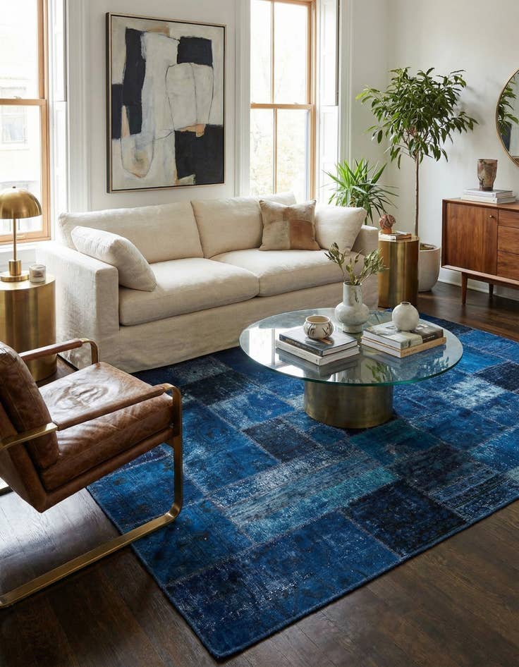 Detail image of 6' x 9' Hand Knotted Ultra Vintage Persian Wool Rug