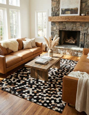 5' 1 x 7' 11 Cowhide - Patchwork Rug