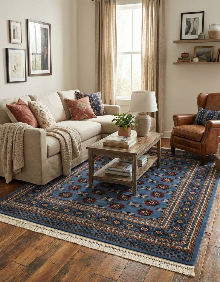 Detail image of 5' 3 x 7' Bokhara Rug