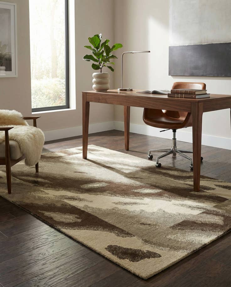 Detail image of 4' x 6' 1 Hand Knotted Nepal Wool Rug