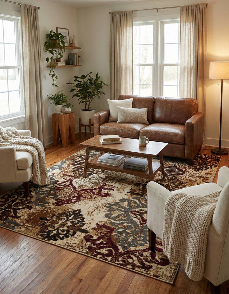 Detail image of 5' 3 x 7' Coffee Shop Rug