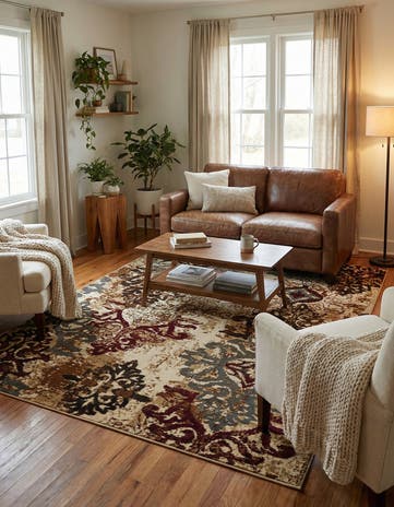 Beige Cafe Rug