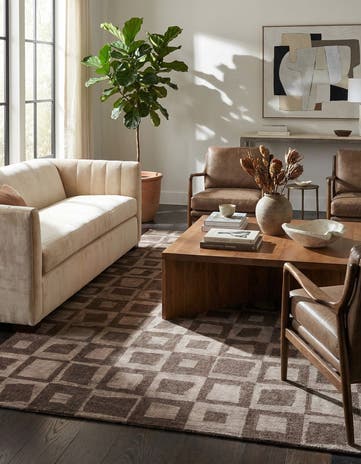 5' 9 x 8' Hand Knotted Darya Wool Rug