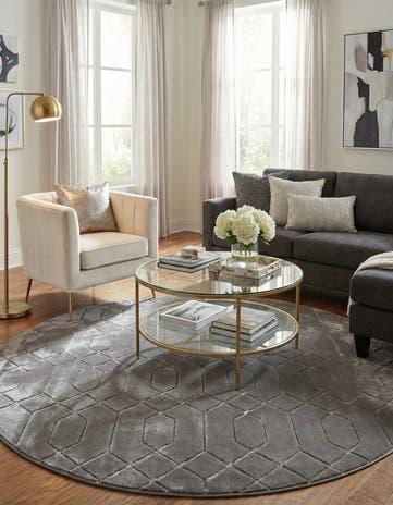 7' 10 x 7' 10 Marilyn Monroe™ Glam Trellis Round Rug